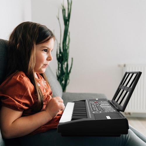 61 keys keyboard piano, Electronic Digital Piano with Built-In Speaker Microphone, Sheet Stand and Power Supply, Portable piano Keyboard Gift Teaching for Beginners