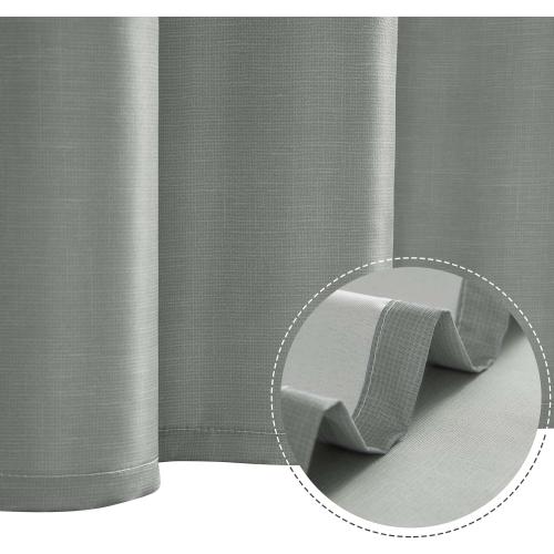 jinchan Small Stall Shower Curtain 48x72 Inches Ombre Cloudy Grey Striped Shower Curtains for Bathroom Gradual Color Waterproof Fabric Minimalist Modern Neutral with 8 Hooks