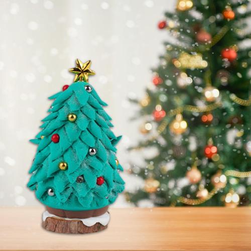 12Pack Christmas Trees DIY Crafts Kit - Air Dry Clay Christmas Crafts for Kids - Creative Air Dry Clay Modeling Indoor Decorations - Kids Christmas Trees Crafts Gift for School Winter Party Fun