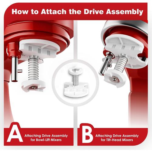 Ice Cream Maker Attachment for KitchenAid, Ice Cream Maker Bowl | For KitchenAid 4.5/5/6 Quart and Larger Models, Frozen Ice Cream & Sorbet Gelato Maker, White, Mixer/Machine NOT Included