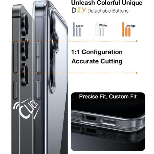 TORRAS Guardian Shockproof for Samsung Galaxy S25 Plus Case, [Non-Yellowing] [12FT Military-Grade Protection] Transparent Slim Case for Samsung S25 Plus Case, Diamond Clear, Hard, 6.7''