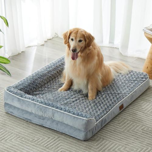 BFPETHOME Orthopedic Dog Beds for Large Dogs-Waterproof Sofa Dog Bed with Removable Washable Cover, Big Pet Bed with Waterproof Lining and Nonskid Bottom,Pet Bed for Large Dogs
