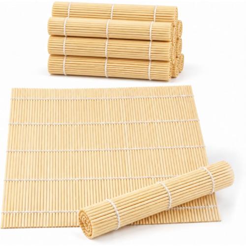 Hoolerry 12 Pcs Sushi Rolling Mat Bulk, Bamboo Sushi Making Roller