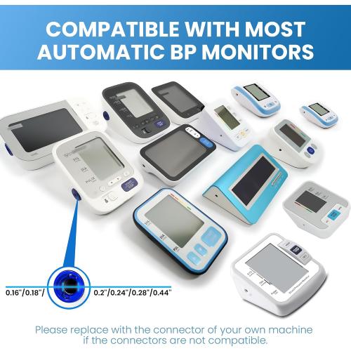 Extra Small Blood Pressure Cuff 5.9”-9.5”, Only for Slim or Tiny Arms, Replacement Arm Cuff with 6 Connectors, Use Original Connector if Not Compatible