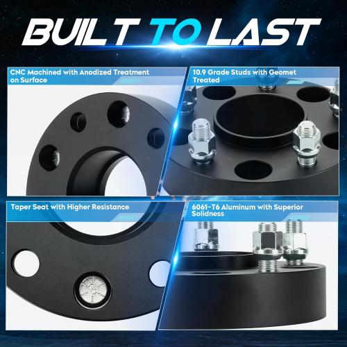 4pcs 5x5.5 Hubcentric Wheel Spacers with 77.8mm Bore for 2002-2010 Do-dge Ram 1500, 2006-2009 Aspen, 2005-2011 Dodge Dakota, 2004-2009 Durango, 9/16-18 Studs 1.5 inch (38.1mm) Thickness 5 Lugs Adapter