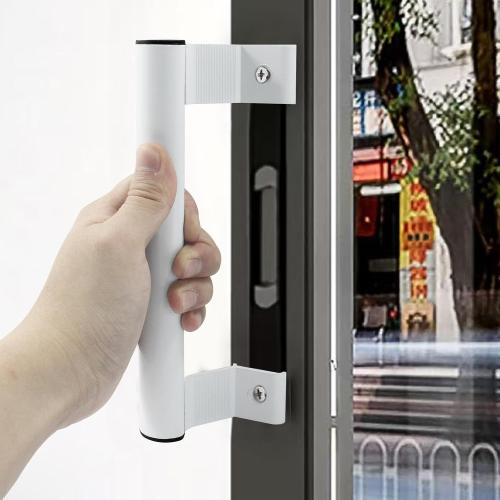 Bonsicoky Sliding Door Handle, White, 2 Pack, 8 Inch