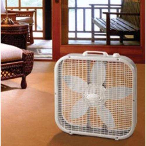 Lasko Air Circulating Box Fan 3733, White