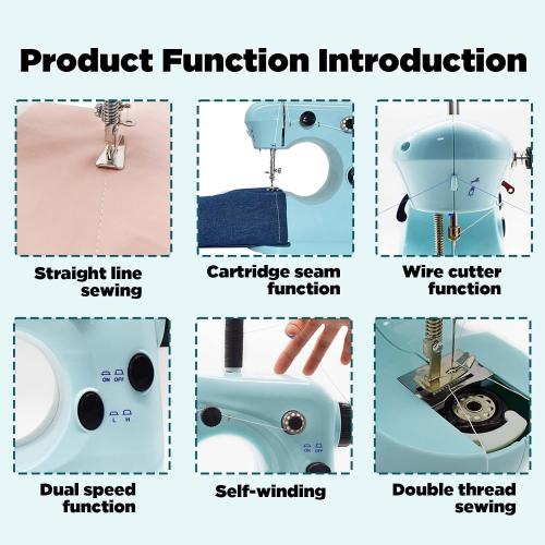 Sewing Machine Kits for Home & School | Beginner-Friendly 2-Speed Mini Machine for DIY Crafts, Household Repairs & Fun Skill-Building with Kids & Adults 301FRJ