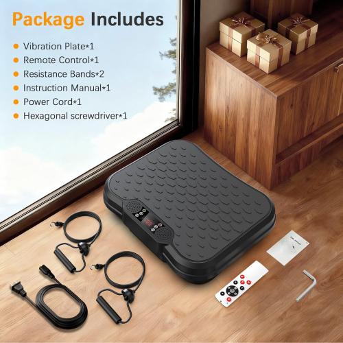 NXSCI Vibration Plate Exercise Machine,Vibrating Platform for Lymphatic Drainage with 250 Speeds,500 lbs Weight Capacity,Vibrated Plates for Weight Loss,Full Body Workout Equipment for Fitness at Home
