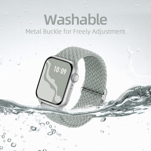 4 Pack Braided Stretchy Band Compatible with Apple Watch Bands Women Men