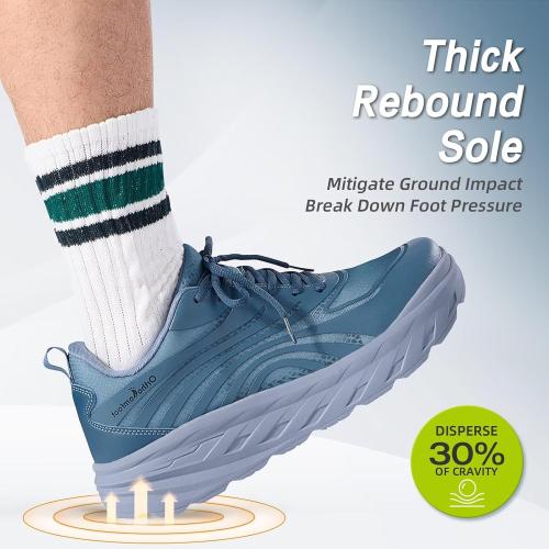 Size 44 Men's Orthopedic Diabetic Wide Running Shoes: Comfortable Arch Support Plantar Fasciitis Sports Sneakers, Casual Swollen Orthotic Work Tennis Walking Shoes for Ankle and Heel Pain Relief