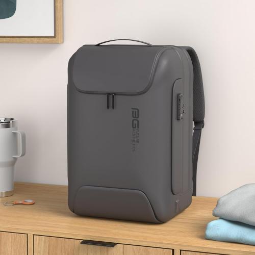 Color Black BANGE Men's Anti-Theft Backpack,Waterproof Fashion Travel Backpacks,High Tech Backpack with USB3.0 Charging Port,Business Laptop Backpack Fits 17.3 Inch Notebook…