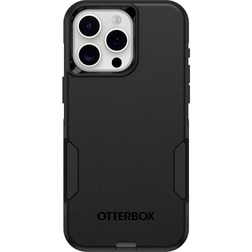 OtterBox iPhone 15 Pro MAX (Only) Commuter Series Case - Black, Slim & Tough, Pocket-Friendly, with Port Protection