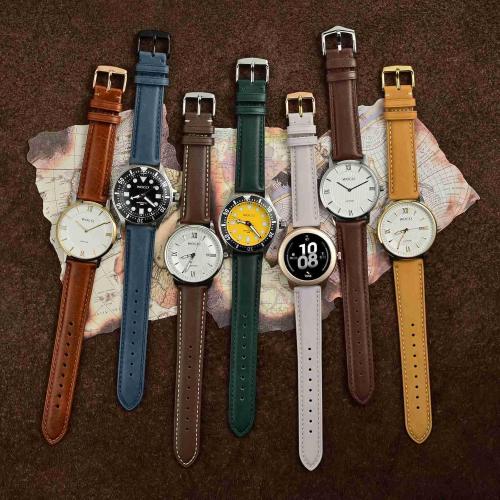 Strap code Watch Band for Men and Women,  Dark Brown