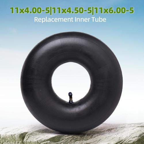 AR-PRO 11x4.00-5|11x4.50-5|11x6.00-5 Heavy Duty Replacement Inner Tube with TR-87 Bent Valve Stem (2-Pack) - for Wheelbarrows, Mowers, Hand Trucks and More