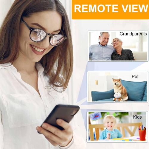 Black senri Wireless Camera Spy Hidden Cameras, Mini Nanny Cam Smart Home, Small Indoor Outdoor Camera with Remote View, Compatible with Android and iOS, Baby, Pet Monitor, Car Guard(Video Only)