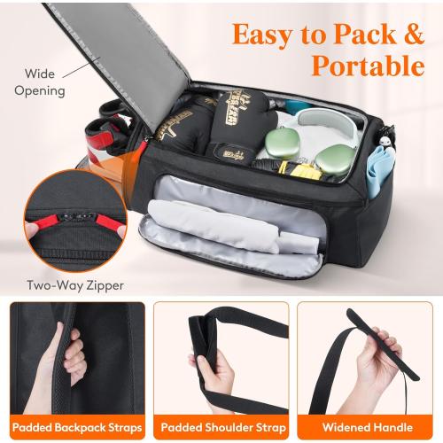 Lifewit Gym Bag for Men & Women with Shoe Compartment, 40L Carry On Duffle Bag for Travel, 3 In 1 Waterproof Weekender Workout Overnight Sports Backpack with Dry and Wet Seperation, Black