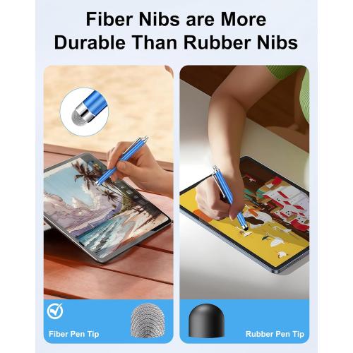 15 PCS Stylus Pen for Touchscreen,High Sensitivity Precision Stylus Pen with Durable Fiber Tip,Stylus Compatible for iPad/iPhone/Android Tablets and Touchscreen Devices,10 Colors