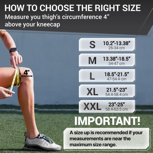Size M DR. BRACE ELITE Knee Brace with Side Stabilizers & Patella Gel Pads for Maximum Knee Pain Support and fast recovery for men and women-Please Check How To Size Video (Mercury, Medium)