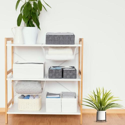 Velener 15 Potted Spider Plant in Artificial Plant Stand- Fake Plants for Indoors Outdoor Patio Decor