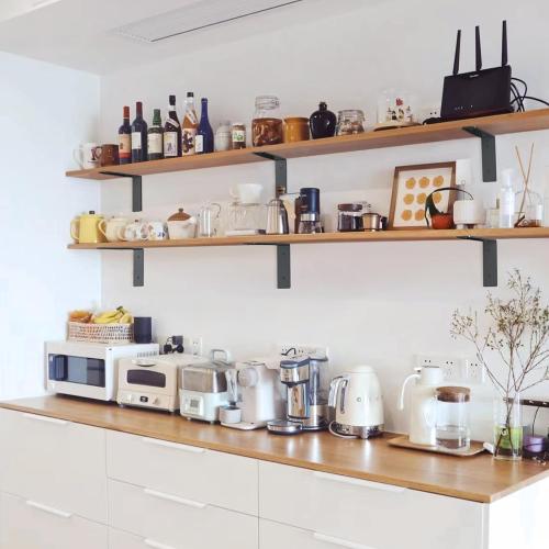 Heavy Duty Shelf Brackets 10 Inch, 6 Pack Floating Shelf Brackets, L Wall Shelf Bracket for DIY Decorative with Mounting Hardware