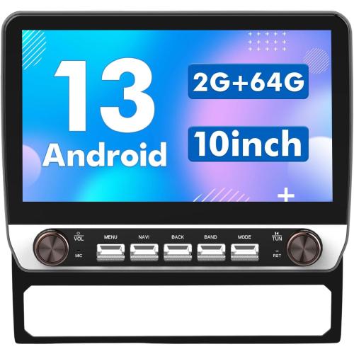 Android Car Radio Stereo for for Toyota Tacoma 2005-2015,10-Inch Touch Screen 2GB RAM 64GB ROM Supports CarPlay/Android Auto, Bluetooth, WiFi, GPS, FM/AM,Without Camera