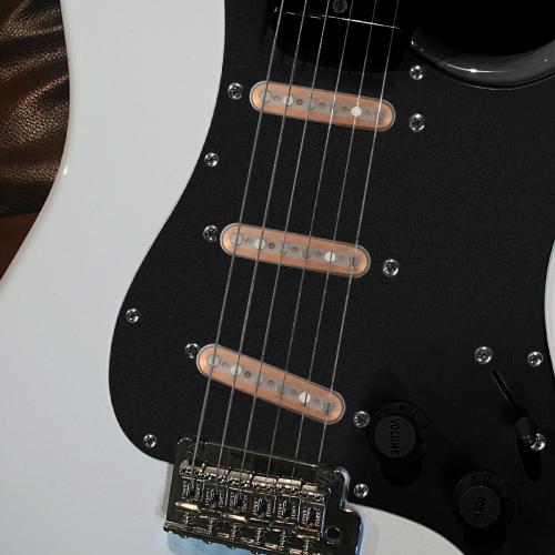 Single Coil Guitar Pickup Set,Alnico High Output 5 Strat Pickup Guitar Neck/Middle/Bridge Pickup for Strat Style Electric Guitar Without Pickup Cover Humbucke