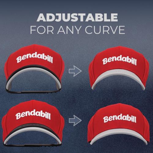 Hat Brim Bill Bender (1 PC) Perfect Hat Bending Strap, Conveniently Shape Your Hat To Your Liking, Hat Curving Tool, Brim Curver, Steaming Optional… (Black)