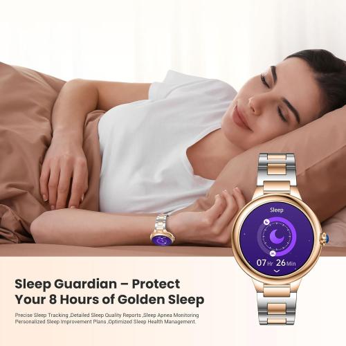 SOUYIE 2026 Luxury Smart Watch for Women, 1.19 AMOLED Display, DA GPT Smartwatch, Heart Rate, Sleep Monitor, 107 Sports Modes Fitness Tracker, Compatible with iOS & Android