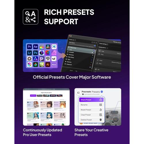 TOUR BOX Elite Plus - iPad Drawing Bluetooth Controller, Video Editing Photo Color Grading Speed Editor, Programmable Creative Console Keyboard for DaVinci Procreate Adobe Softwares and More