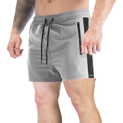 Men's Fitness Shorts in Spring and Summer Running Casual Loose Woven Shorts Daily Color Matching 3-Point Shorts
