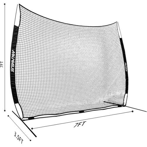 Sports Barrier Net,Sports Net,Barricade Backstop Net,Perfect for Baseball,Softball,Soccer, Basketball,Lacrosse