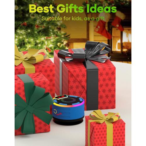 ssuowao Bluetooth Shower Speaker, IPX7 Waterproof Portable Speakers with LED Display, FM Radio, Suction Cup, Built-in Mic, Mini Speaker for Bathroom Travel Pool Beach