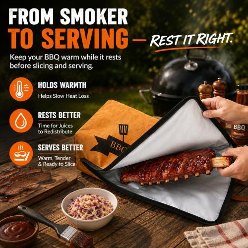 Bolycen 21 in BBQ Blanket for Resting Meat, Insulated Meat Resting Bag