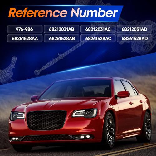 976-986 Rear Drive Shaft Prop Shaft Driveshaft Assembly [AWD] Fit for Dodge Charger 2015-2019 | Chrysler 300 2015-2019, OE 68212031AC, 68261528AD