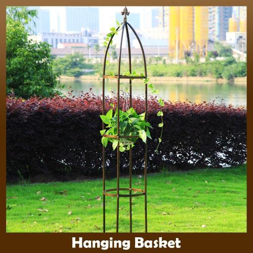 100% Metal Obelisk Garden Trellis 6.3 Feet Tall Sturdy Plant Support for Climbing Vines and Flowers Stands,1pc Upgrade