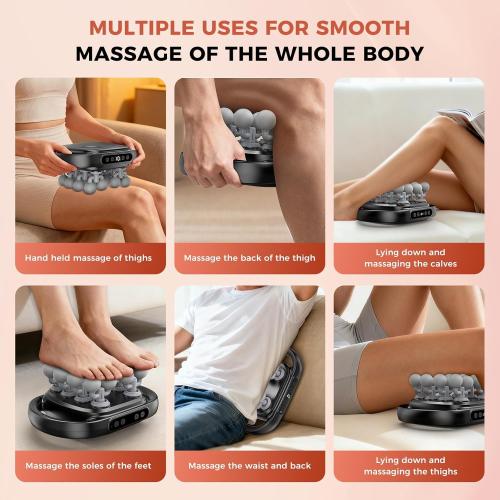 Beyn New 16-Head Massage Gun Set - 16 Gray Heads Included, 30 Speed Levels, Deep Tissue Massage for Back/Leg/Foot Muscle Relaxation, Portable Design