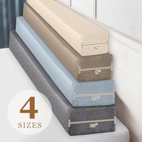 Bed Gap Filler,High-Density Bed Crack Filler with Removable Cover,Mattress Extender for Headboard Gap,Spacer Filler Between Mattress and Wall,Bed Wedge Gap Filler,Dark Gray,39x2x8,Twin/Twin XL