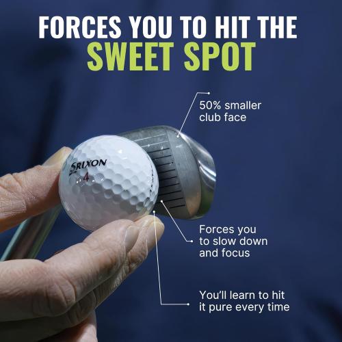 PureGrip™ Golf Training Aid Club – Right-Handed Swing Trainer with Small Club Head and Molded Grip for Consistency and Accuracy – Improve Muscle Memory, Grip Position, and Swing Tempo