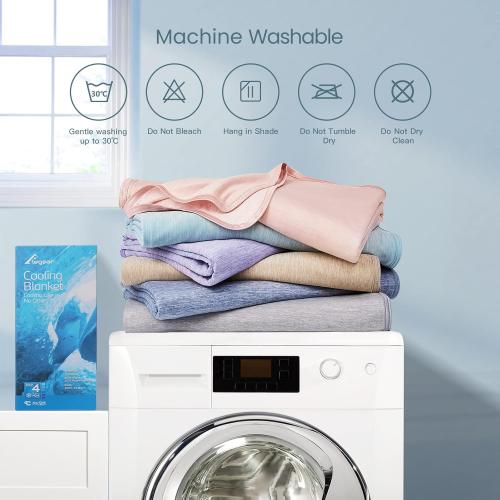 Elegear Revolutionary Cooling Blanket Queen Absorbs Heat to Keep Body Cool for Night Sweats, Arc-Chill3.0 Cool Fiber Q-Max>0.5 for Hot Sleepers, Lightweight Summer Cold Blankets for Sleeping 79“ x 86”