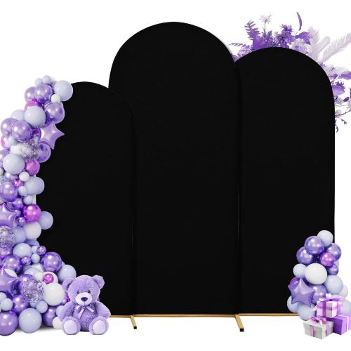 Set of 3 Wedding Arch Cover Stretchy Spandex Fabric Backdrop for Arch Stand