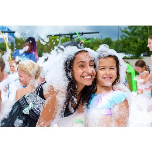 1200W Party Foam Machine, Pool Water Toys, Bubble Machine with 3pcs Foam Granules and Water Tank, Holiday & Birthday, Business Celebrations,