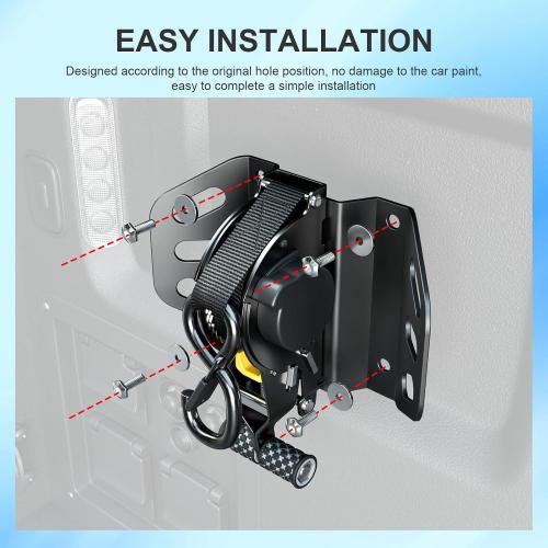 SZYANG 2PCS Retractable Ratchet Straps Compatible with 2015-2026 Ford F150