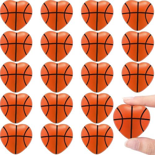 Blulu 20 Pcs Valentine's Day Basketball Heart Balls for Kids Adults
