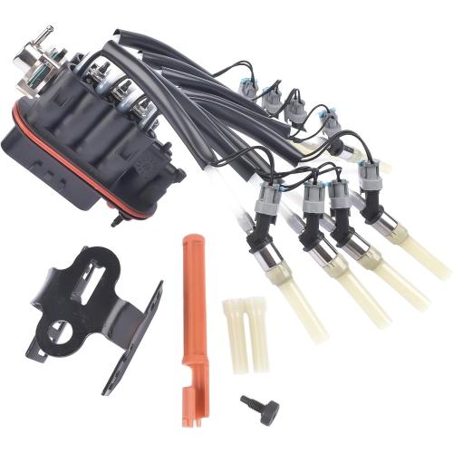 Fuel Spider Injector Assembly W/Bracket Replacement For 1996-02 GM Chevy Pickup Trucks Suburban Express Savana 5.0 5.7 Vortec V8# FJ504 89060440 17114163 25340347 93441235 217-3029