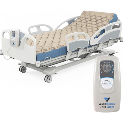 Vaunn Medical Cloud Air Whisper Quiet Alternating Air Pressure Mattress Topper with Pump Twin Size 36 x 78 x 3