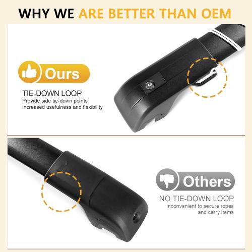 260lbs Lockable Roof Rack Cross Bars Compatible with Subaru Forester Wilderness 2022 2023 2024 with Raised Side Rails, Heavy Duty Aluminum Roof Crossbars Rooftop Luggage Racks Carrier