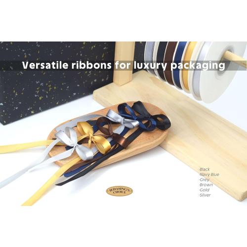 Turquoise Blue Ribbon 3/8 Inch x 50 Yards Satin Ribbon Continuous, Single Face, for Crafts, Gift Wrapping, Floral Bouquet, Weddings, and Decorations, with Spool