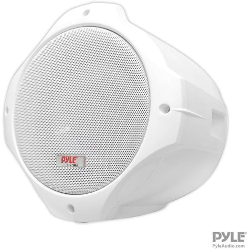 Pyle Waterproof Marine Wakeboard Tower Speakers - 8in Dual Subwoofer Speaker Set and 1” Tweeter with 300 Watt Power - 2-way Boat Audio Stereo System with Mounting Bracket - 1 Pair - Pyle PLMRW85