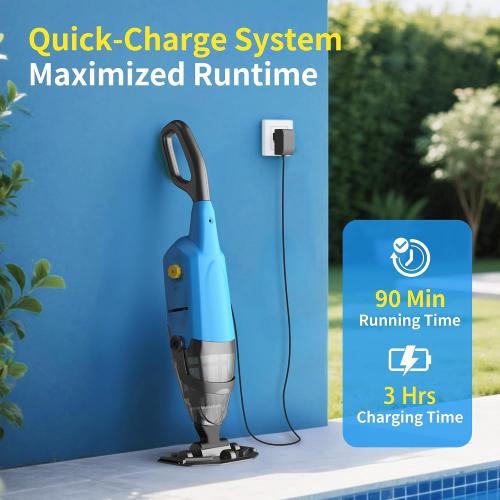 Handheld Pool Vacuum for Above Ground Pools,Cordless Pool Vacuum with Powerful Suction up to 18GPM, Ideal for Leaves and Debris,Pool Vacuum for Hot Tubs and Inground Pools